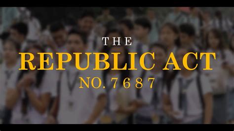 Republic Act No. 7687 .